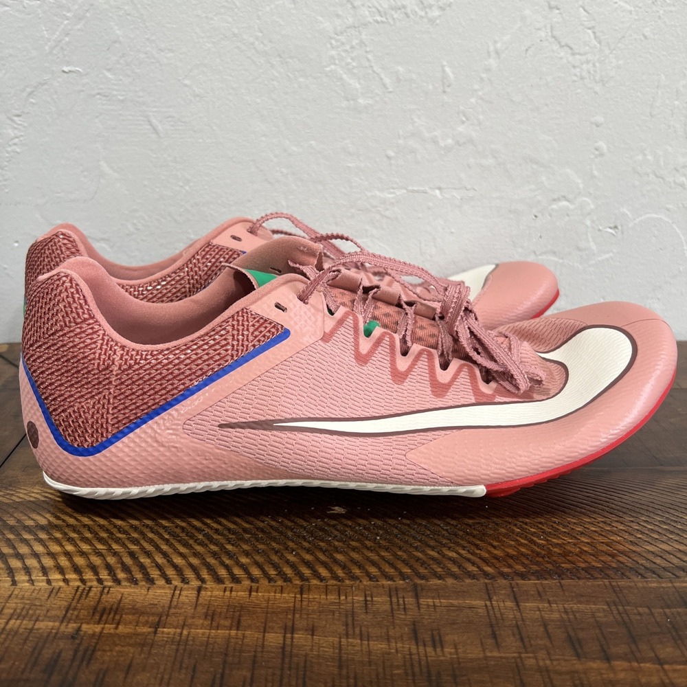 Nike Zoom Rival Sprint Track Spikes HQ2061-600 Mens 14 Women's 15.5 Red Stardust